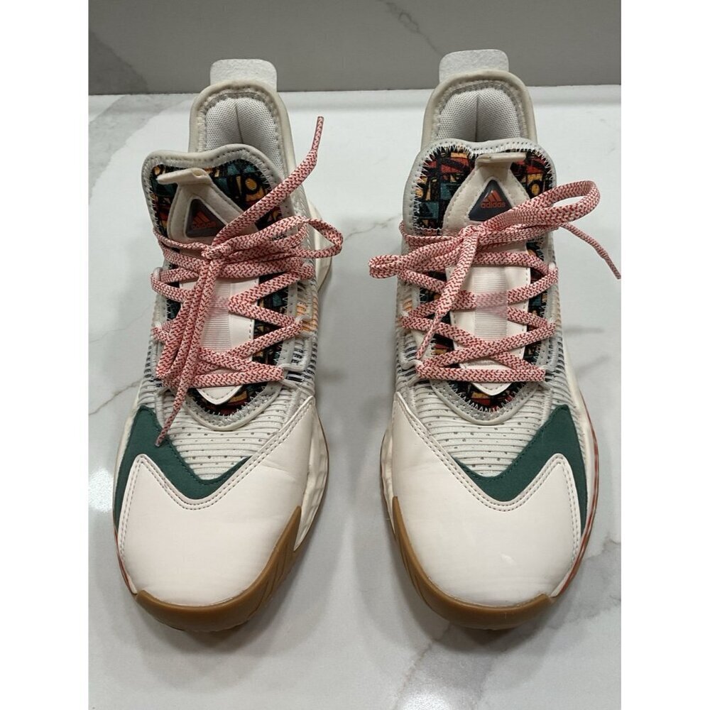 Adidas Pro Boost Low Basketball Sneakers Chalk White FW9526 Men/Boys Size 6